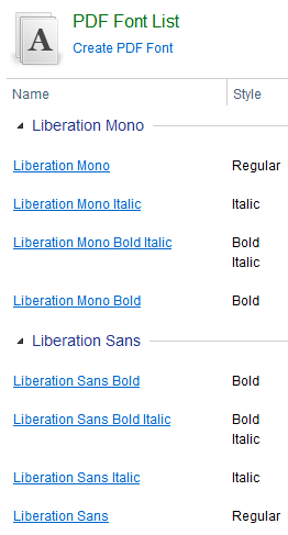 Font Families