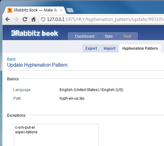 Registering Exception Word Rules