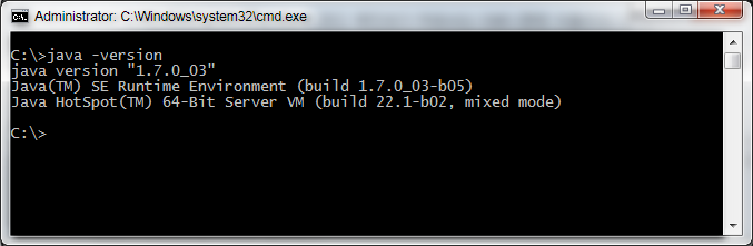 Checking the Java Version