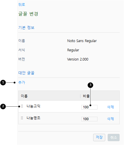 대안 글꼴