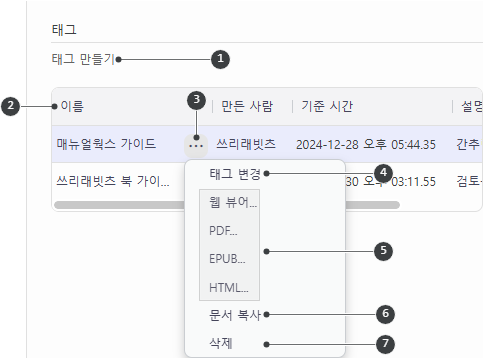 태그 만들기