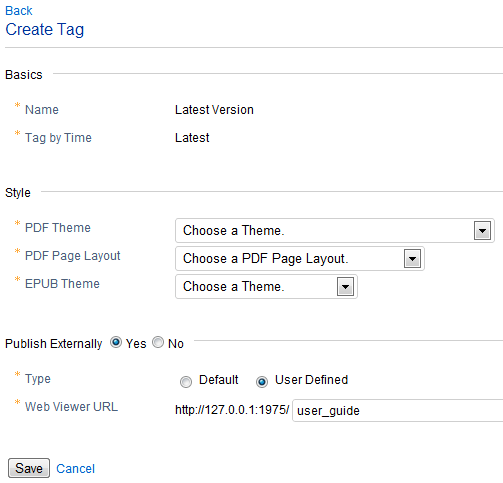 Publishing the Latest Version Externally