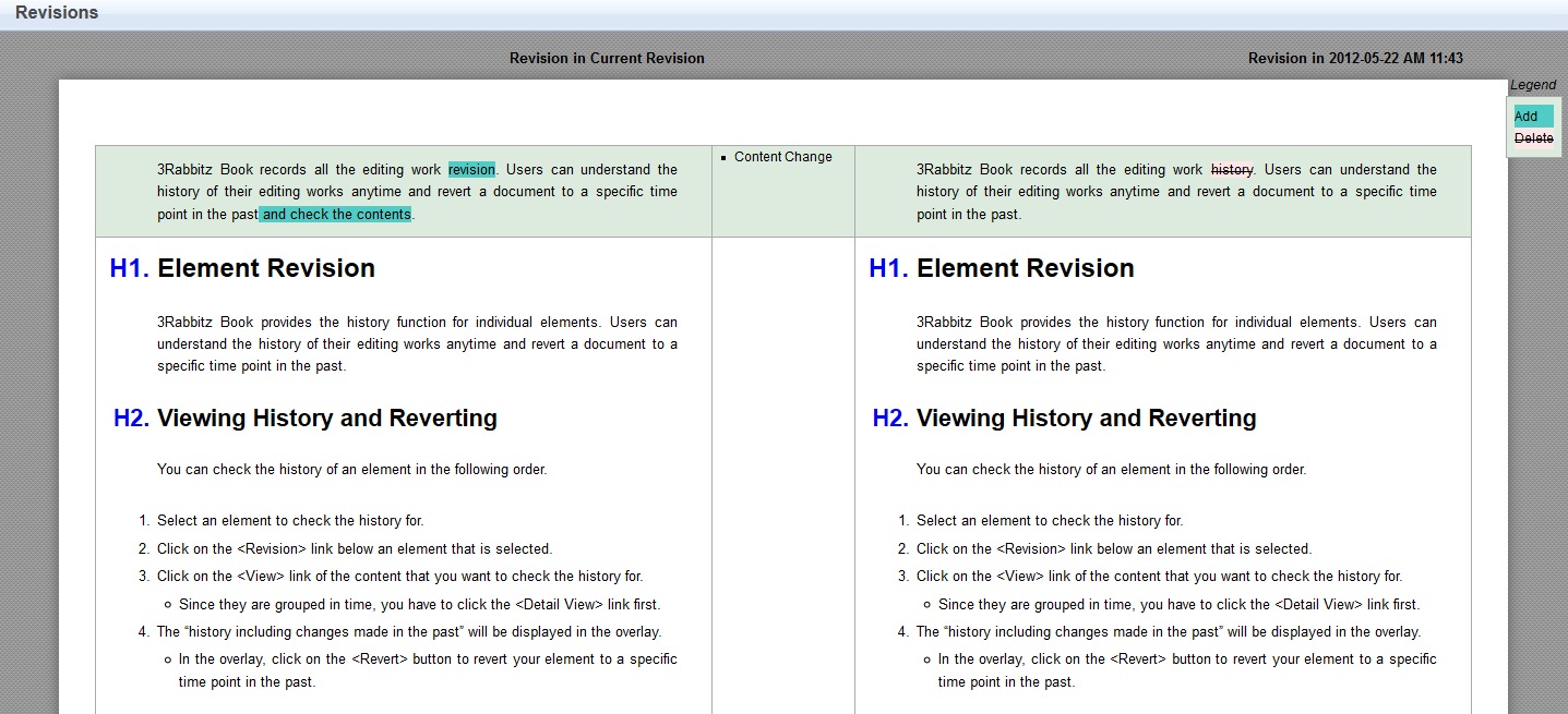 Comparing Chapter Histories